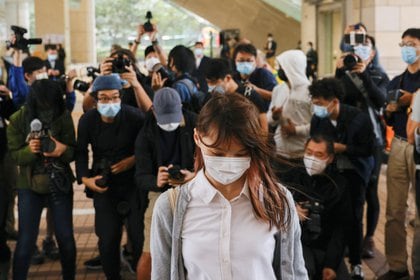 Agnes Chow también se declaró culpable. Será la primera vez que enfrenta la cárcel en sus 23 años de vida (Reuters)