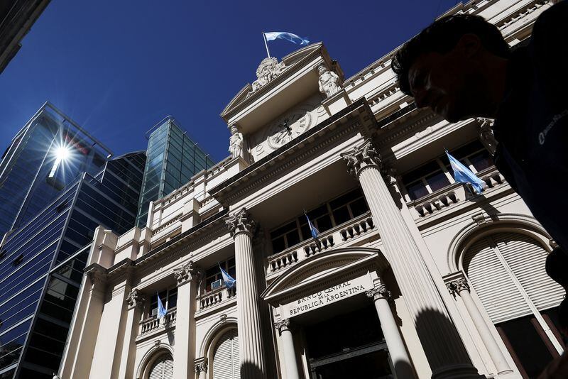 La fachada del Banco Central de Argentina, en la city porteña (REUTERS/Agustin Marcarian)