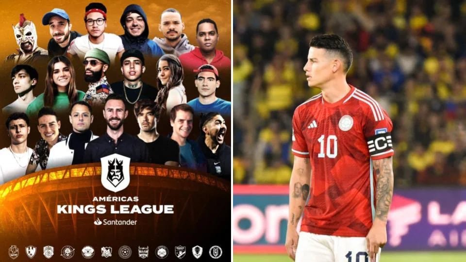 In the ceremony held in Mexico City, the Kings League Américas confirmed James Rodríguez as one of the two presidents of Atlético Parceros FC - credit Kings League Américas and @jamesrodriguez10/Instagram