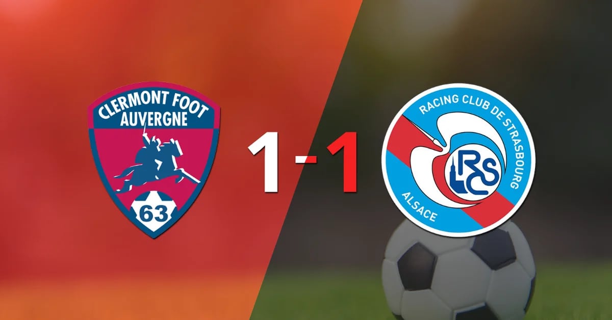RC Strasbourg drew 1-1 on their visit to Clermont Foot