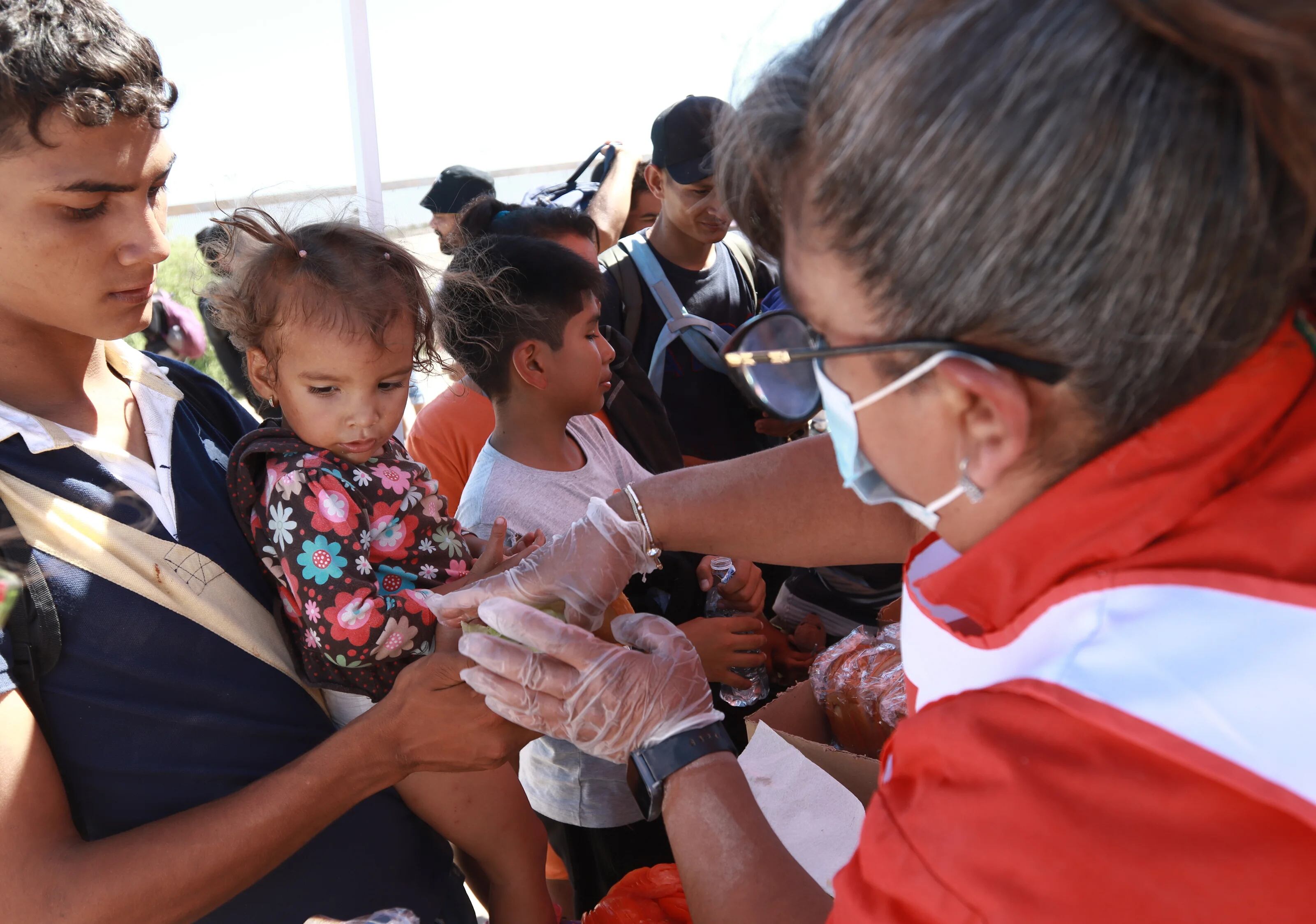 La Cruz Roja intervino por primera vez con ayuda a migrantes en frontera norte de México