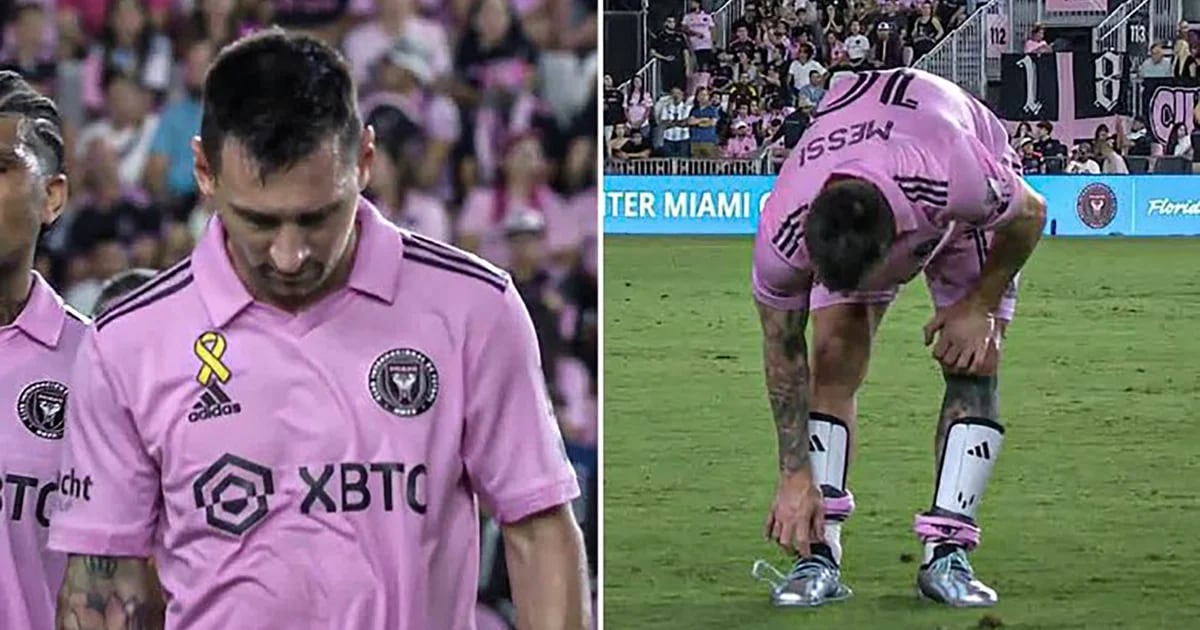 Lionel Messi se lesionó en el minuto 37 y enciende las alarmas en el Inter Miami: sus gestos al ser sustituido