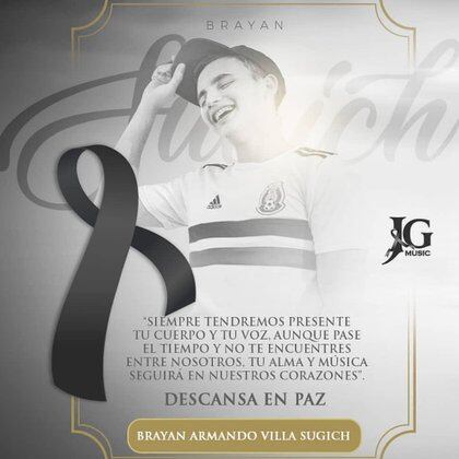 El homenaje que JG Music le dedicó a Brayan Sugich (Captura de Pantalla: Instagram jgmusicoficial_)
