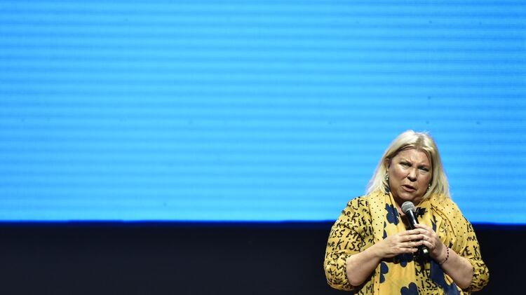 Dura contra el nuevo protocolo… Elisa Carrió (Foto: Adrián Escandar)