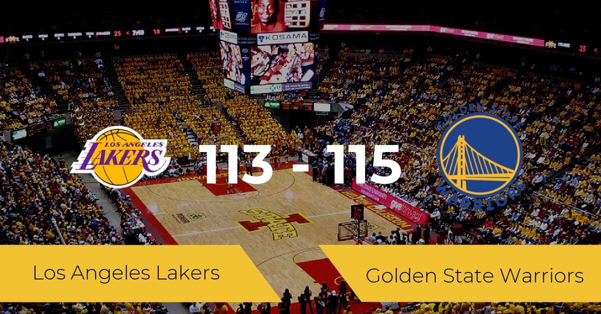 Golden State Warriors clinches 113-115 win over Los Angeles Lakers
