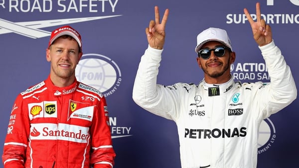 Hamilton partirá desde la pole en Estados Unidos. Su rival Vettel, segundo (Getty Images)