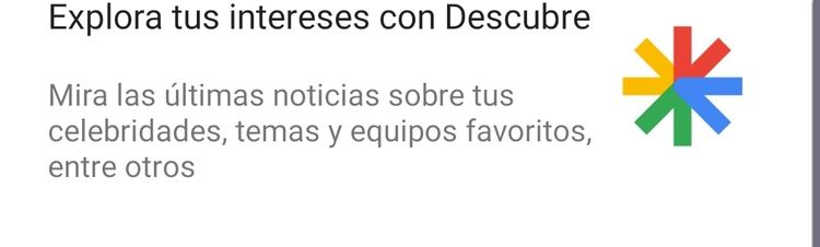 Una vez que se ingresó en el buscador, presionar en el ícono de Descubre.