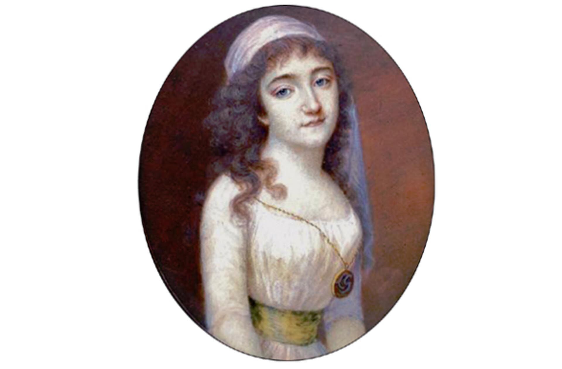 Marin Plessis, su madre, poco antes de morir. Esta pintura anónima se encuentra en el Museo de La Dama de las Camelias, en Normandía 