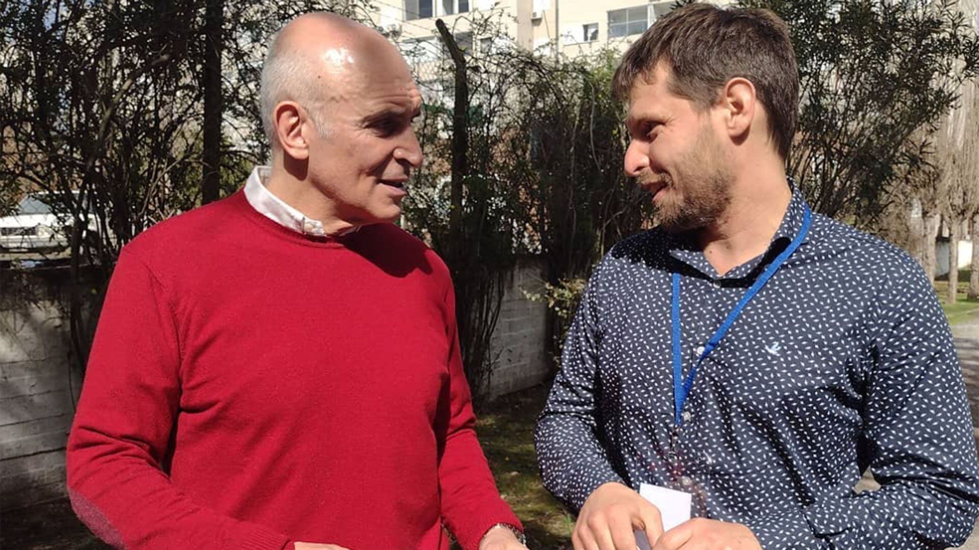 José Luis Espert junto a Mariano Barbieri. (Foto: Instagram)