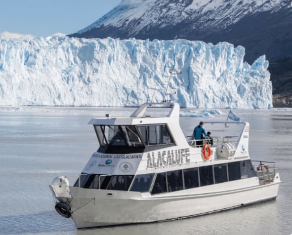 derrame en el Glaciar Perito Moreno