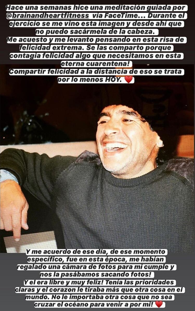 La foto que publicó Gianinna Maradona de Diego