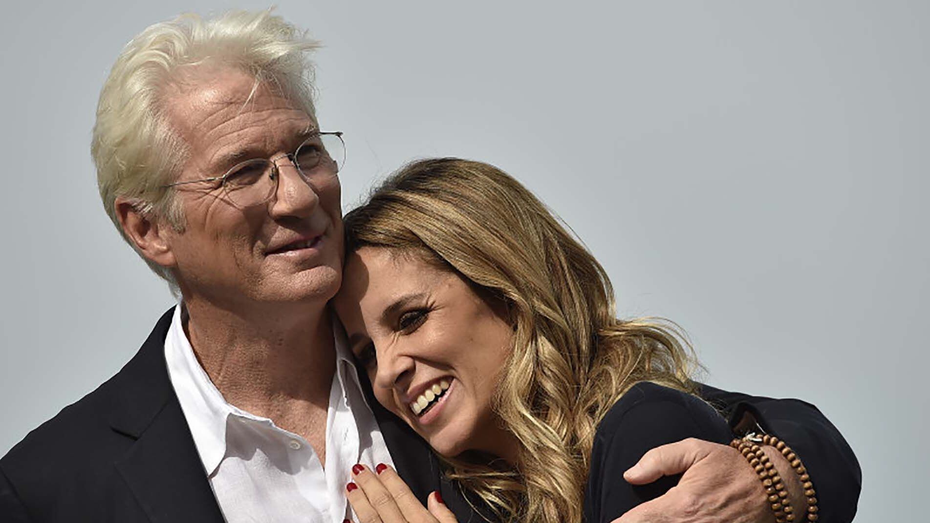 Richard Gere y Alejandra Silva iniciaron su romance en el 2014 (AP Photo/Alvaro Barrientos)