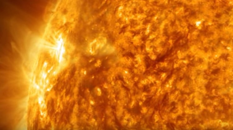 as imágenes fueron tomadas por el Telescopio Solar Daniel K. Inouye de la Fundación Nacional de la Ciencia (Foto: Captura de Pantalla de YouTube NASA Goddard)
