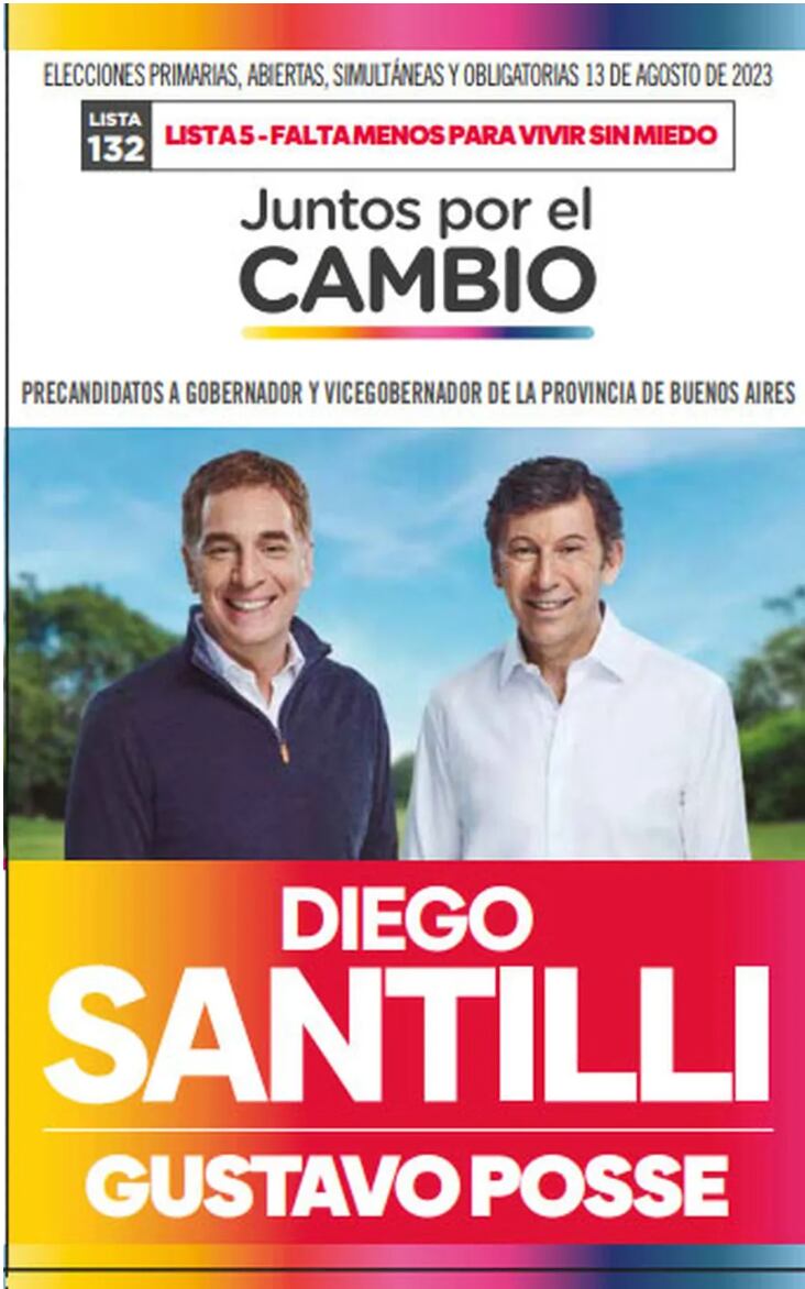 La boleta de Diego Santilli