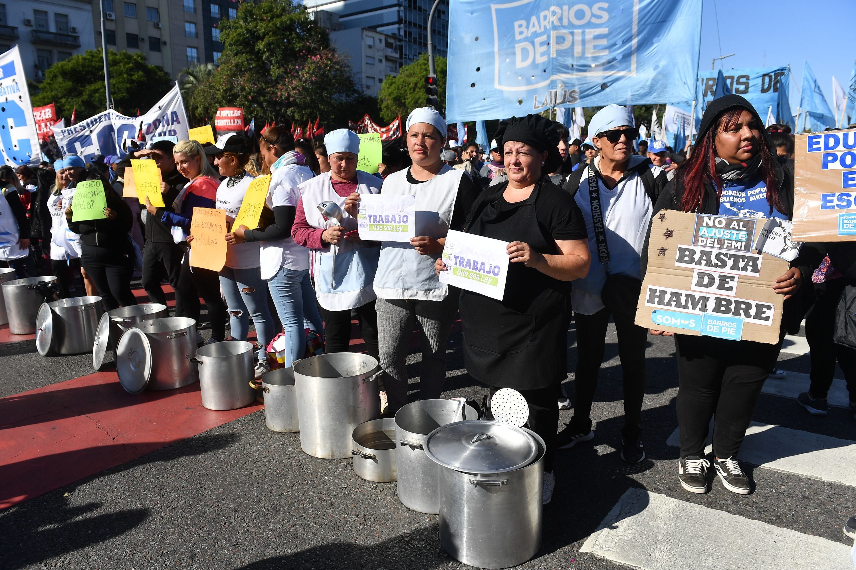 Prision Piquetera marcha ministerio desarrollo movimientos sociales polo obrero