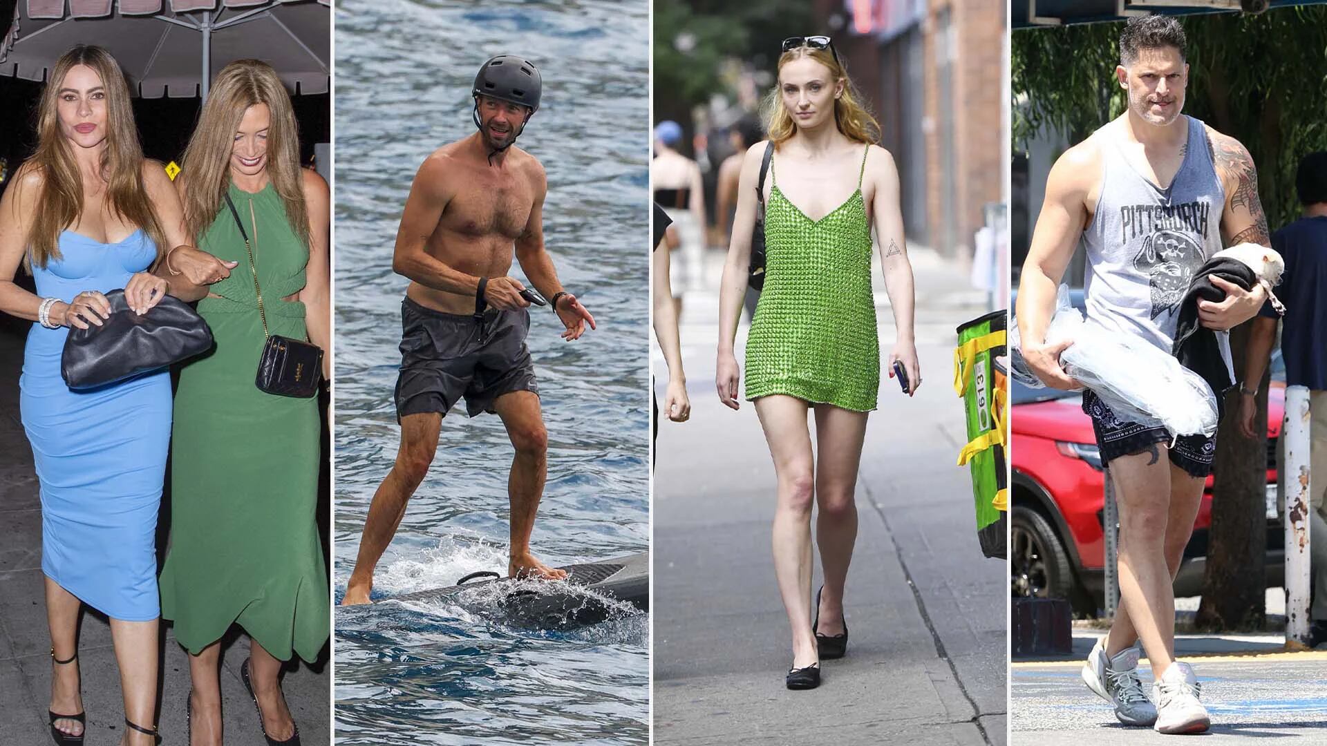 Sophie Turner hizo compras en Nueva York, Chris Martin practicó paddle surf en Ibiza: celebrities en un click