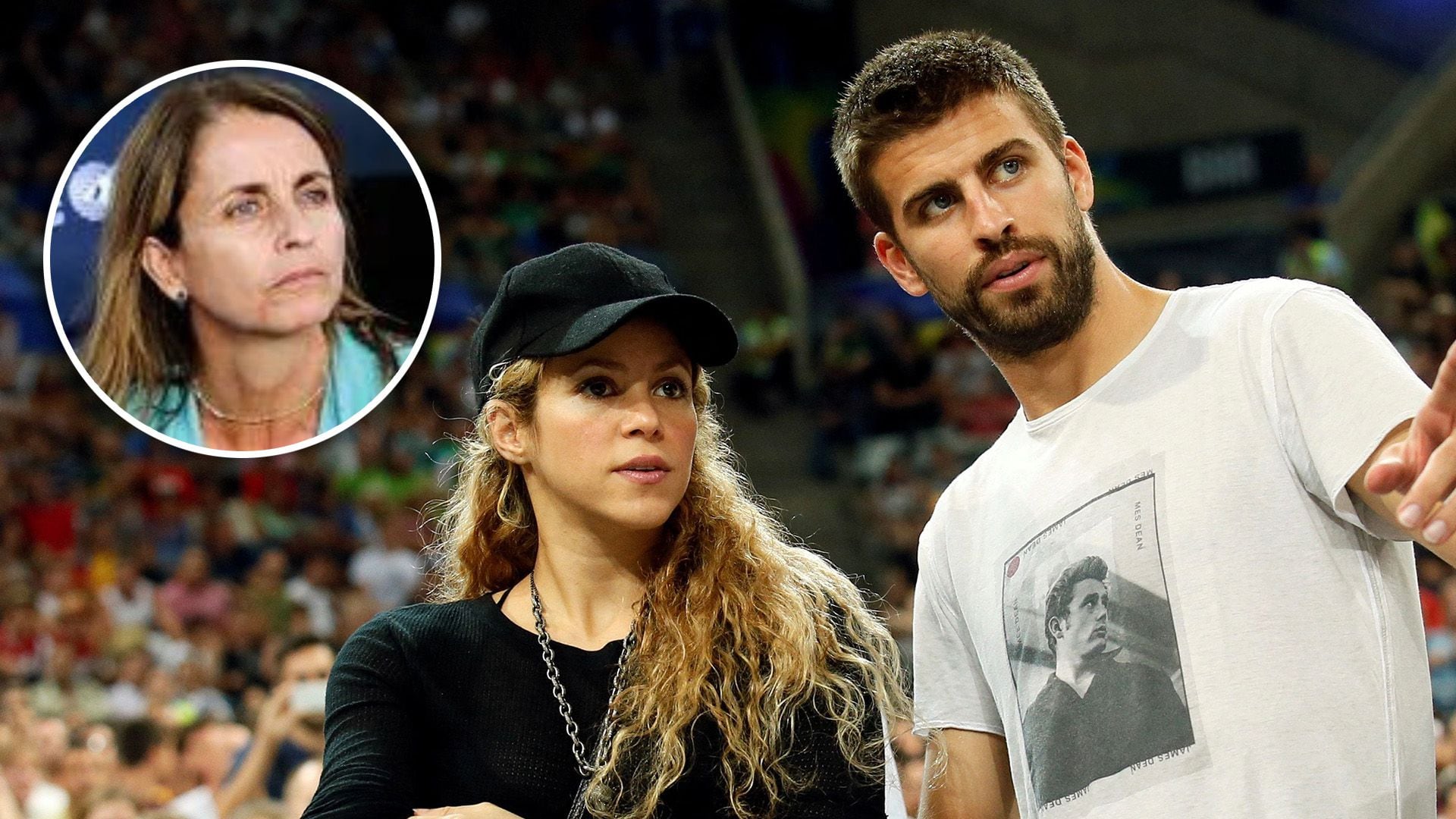 Piqué, Shakira y Montserrat Bernabeu