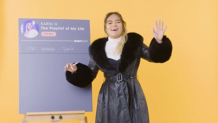 Karol G dijo que durante su infancia participó en muchos festivales y desafíos cantando Como la flor. (Foto: captura de pantalla)