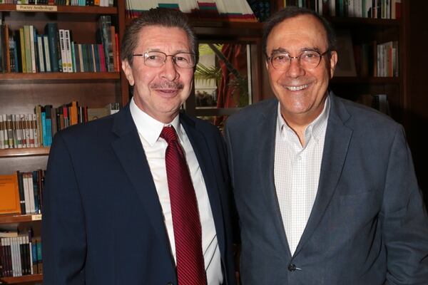 Carlos Sánchez Berzaín y Carlos Alberto Montaner, reconocido periodista, escritor y político cubano