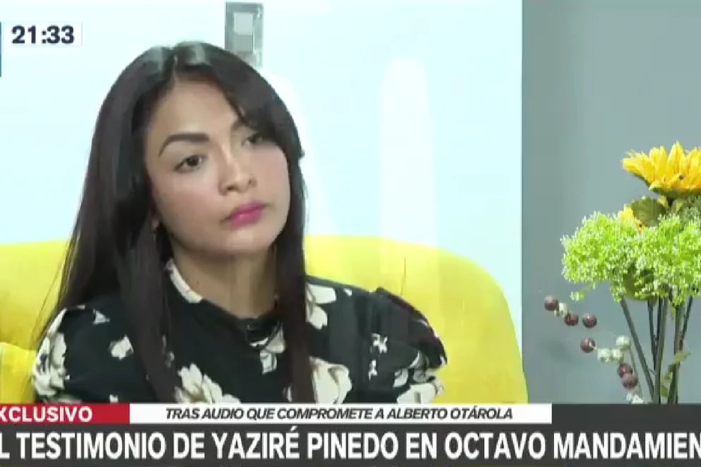 Yaziré Pinedo admite relación con Alberto Otárola, revela que conversación data de 2021 e implica al hermano de Dina Boluarte - Infobae