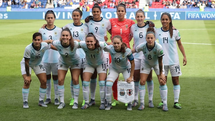 Argentina hizo historia y sumó su primer punto en un Mundial Femanino (EFE)