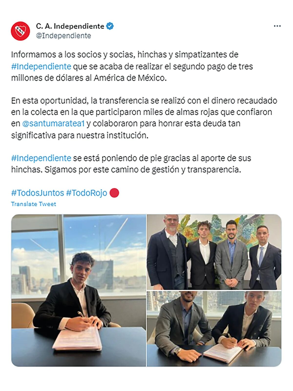 La deuda de Independiente: detalle, acreedores y cuánto espera juntar Santi  Maratea