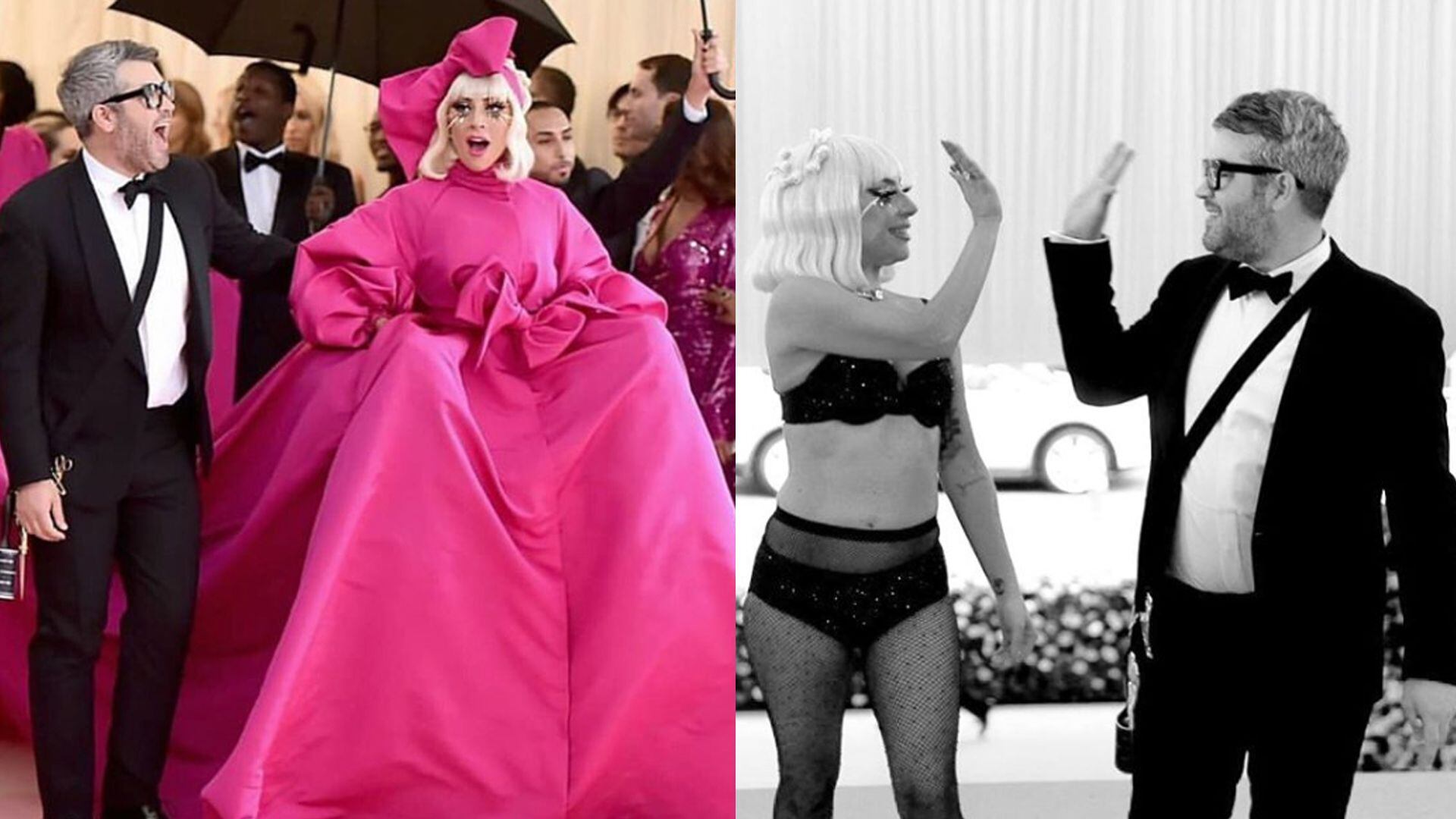 Lady Gaga, su madrina e impulsora principal de su carrera como diseñador.