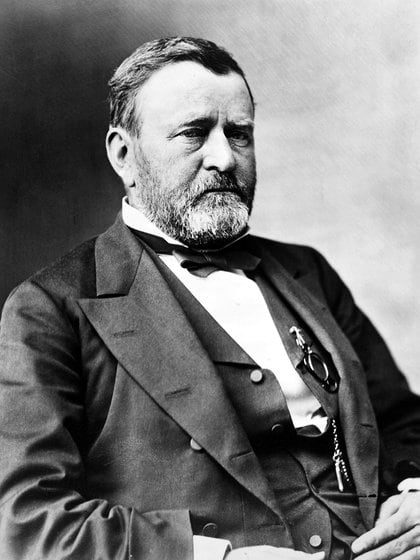 El general Ulysses S. Grant, héroe de la guerra civil y 18° presidente de Estados Unidos.
