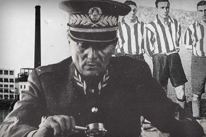Montaje del Mariscal Tito y el equipo en la pagina web de Estudiantes de La Plata
