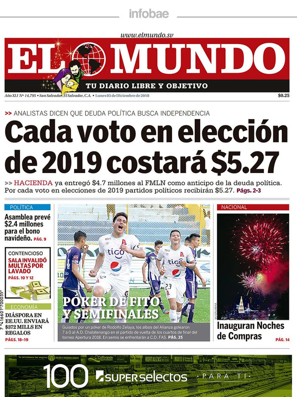 El Mundo El Salvador Lunes 03 De Diciembre De 2018 Infobae 8008