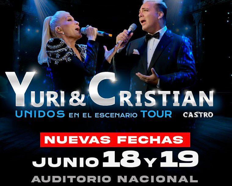 Las nuevas fechas de los conciertos de Cristian Castro y Yuri. (Ocesa)