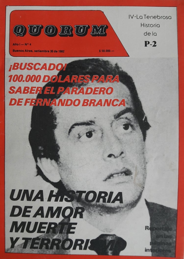 Fernando Branca en la portada de 