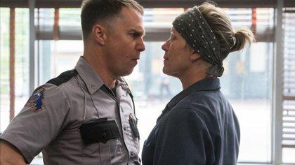 Sam Rockwell y Frances McDormand en "Tres anuncios por un crimen", de Martin McDonagh: el segundo Oscar de la actriz.