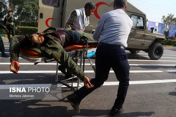 El ataque sobre un desfile militar en Ahvaz (Reuters)