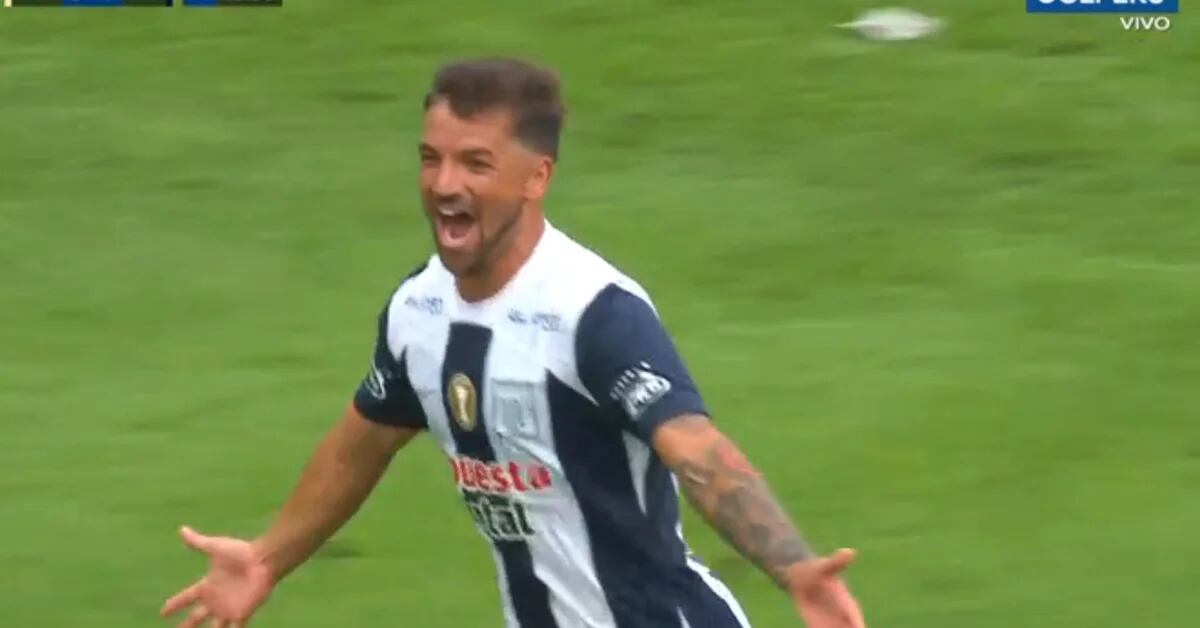 Gabriel Costa and his goal for Alianza Lima’s 2-0 against Universitario for the Ligue 1 classic