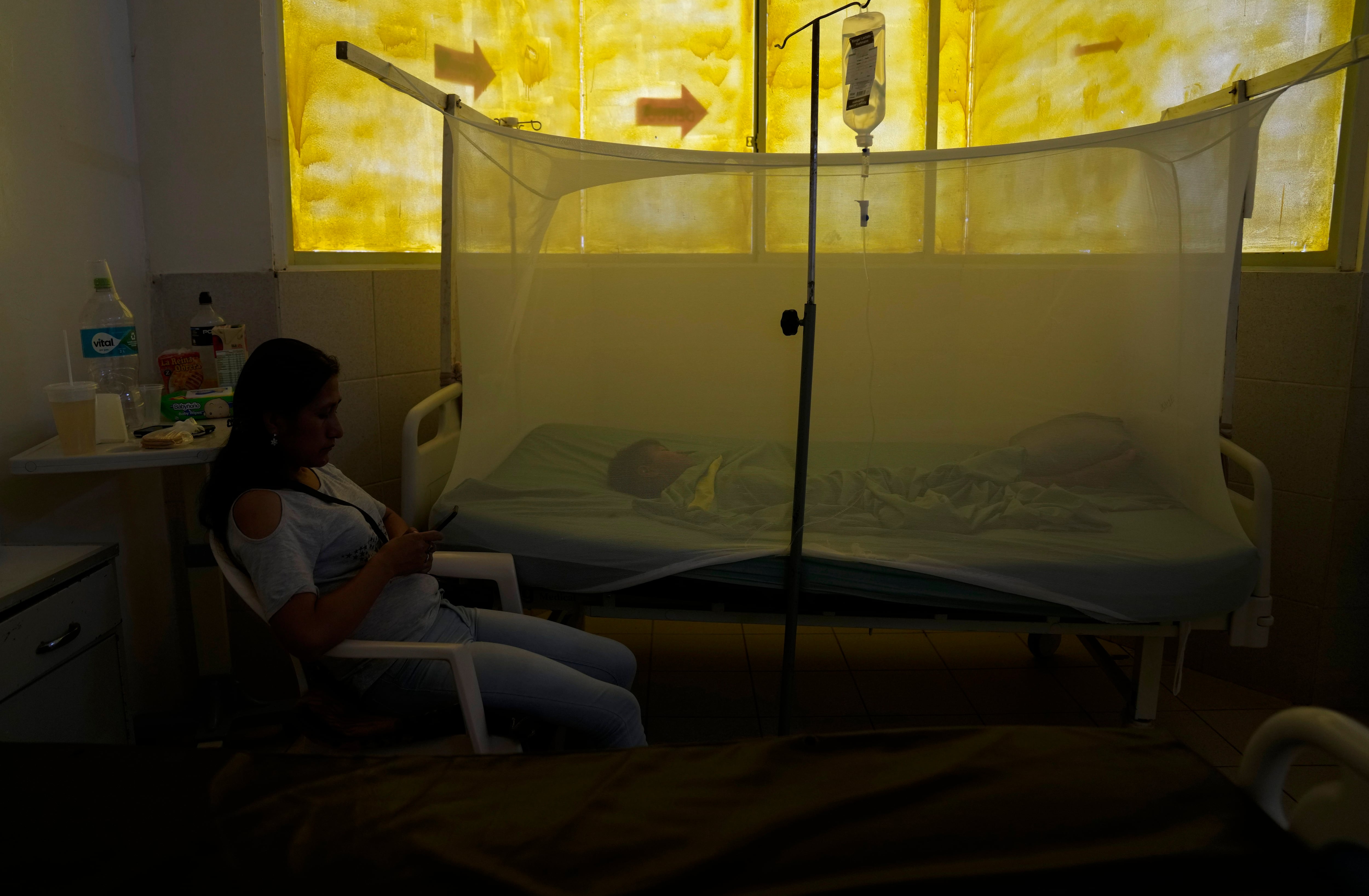 Los pacientes internados con dengue deben estar aislados para evitar ser picados otra vez. (AP Foto/Juan Karita)