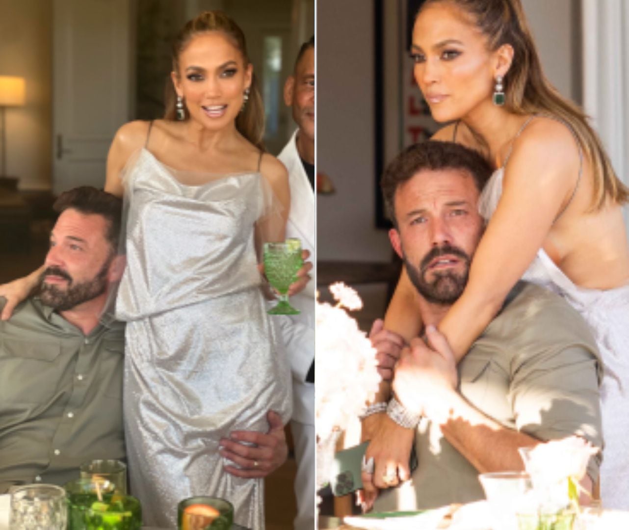 Jennifer Lopez contó en su boletín que Ben Affleck le organizó una fiesta sorpresa por su cumpleaños en su nueva casa.