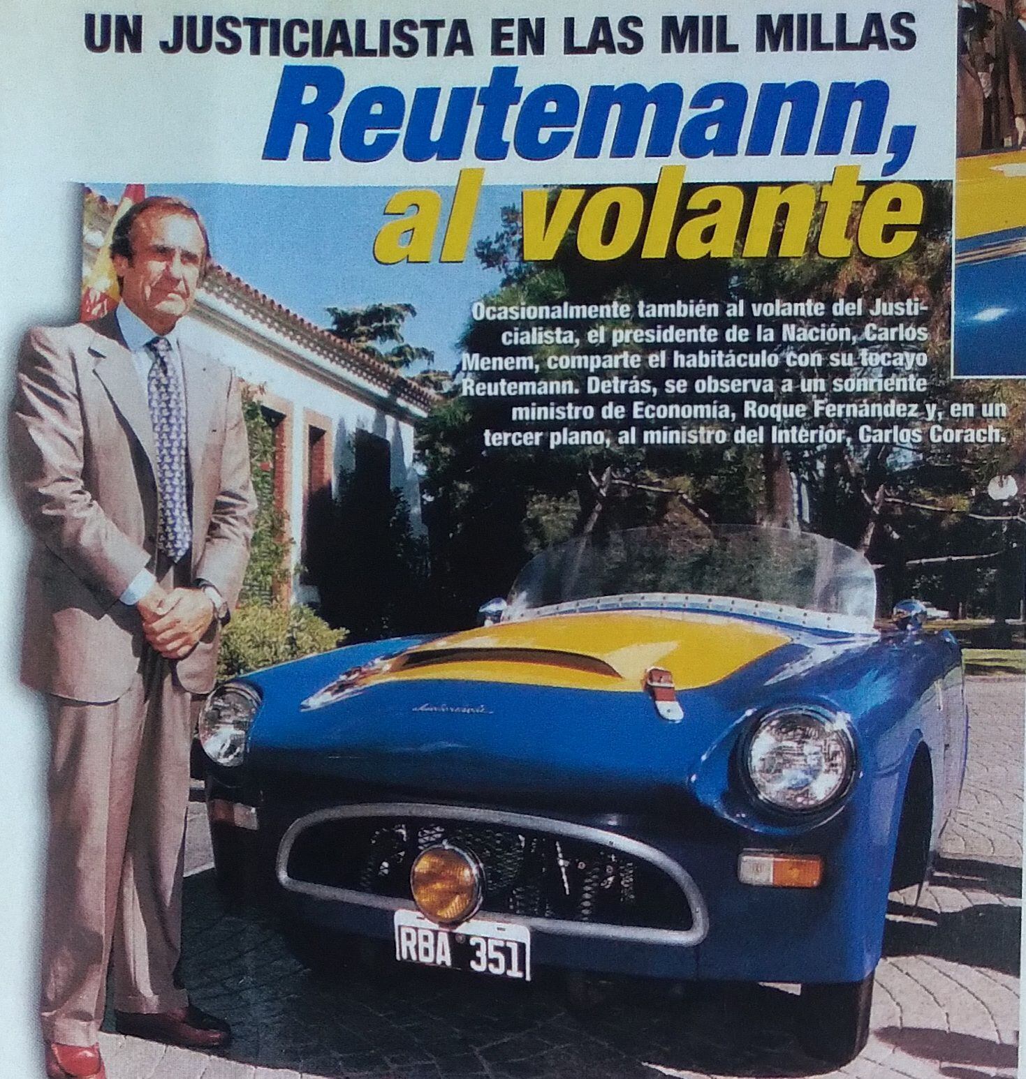 El Lole Reutemann con el Justicialista en la edición de 1997 (archivo CORSA)