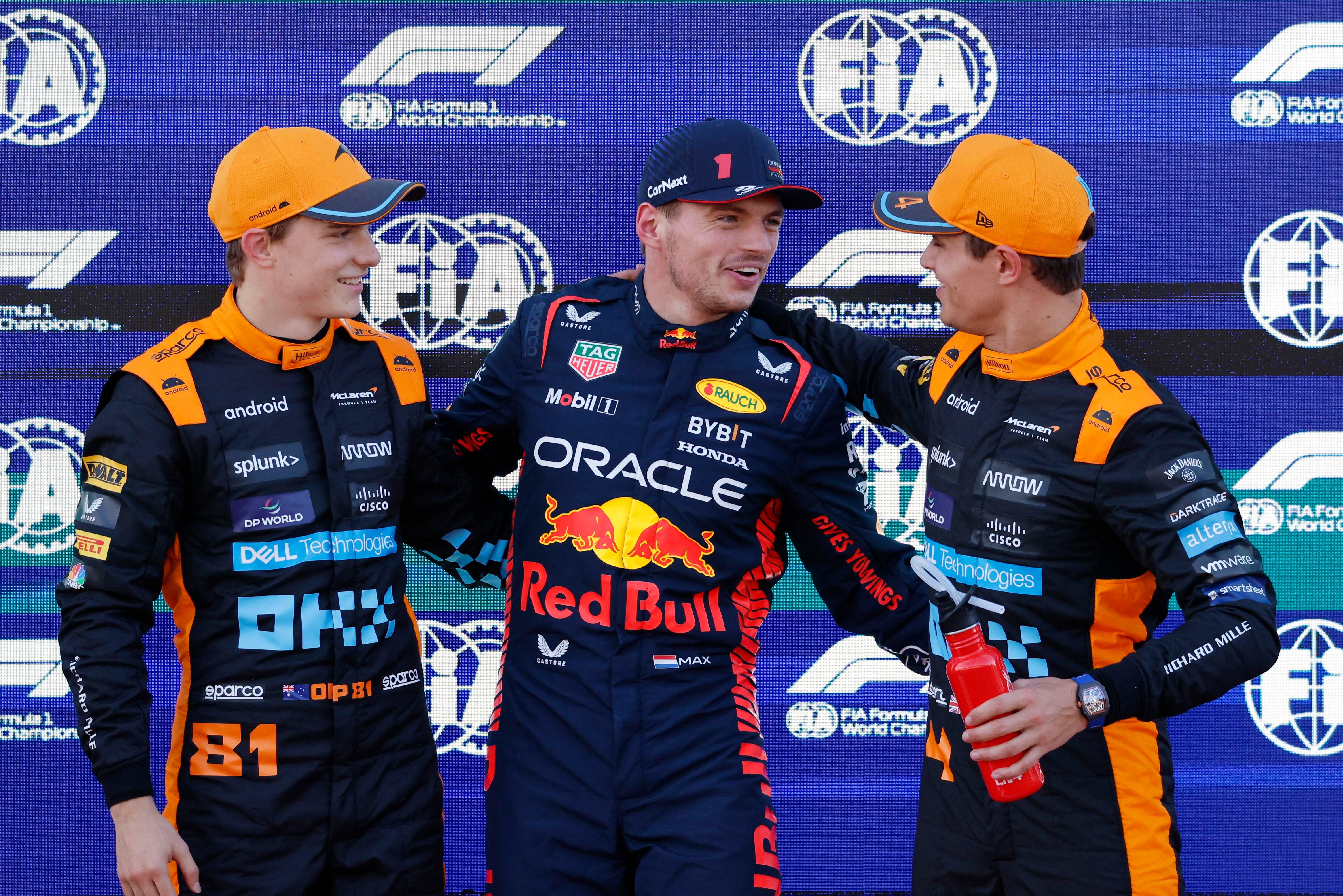 Max Verstappen se quedó con la pole position en Japón, seguido por Oscar Piastri y Lando Norris (REUTERS/Issei Kato)