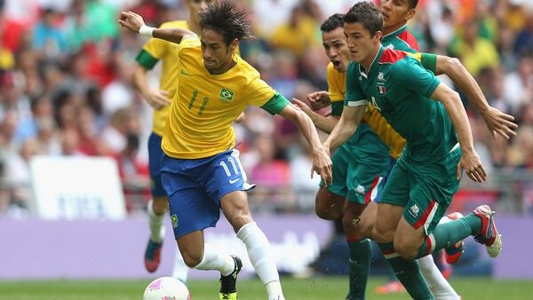 Neymar no pudo vencer a México en Londres 2012