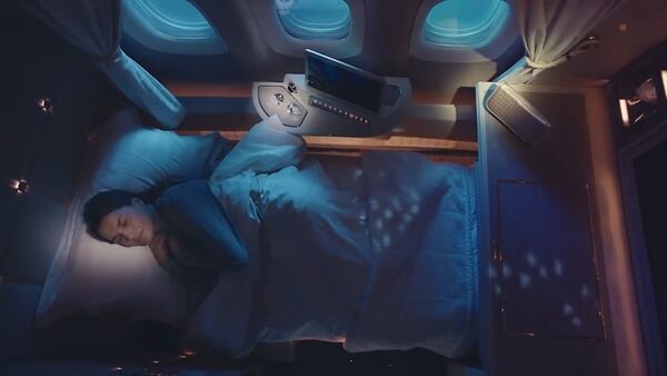 Los pasajeros tienen una cama y están completamente aislados