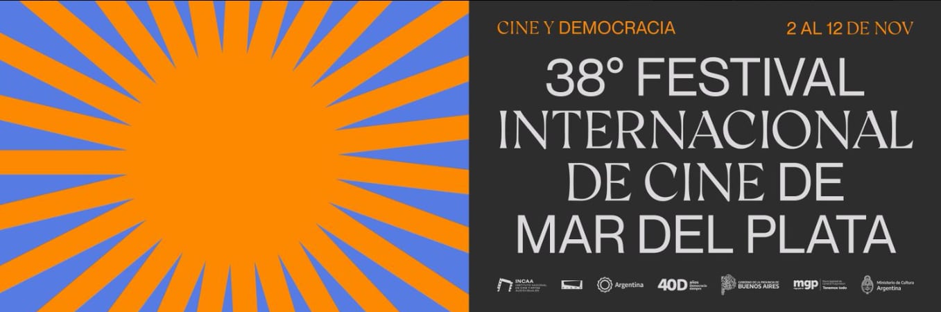 Poster oficial del 38° Festival Internacional de cine de Mar del Plata, Argentina - crédito @MarDelPlataFF/X