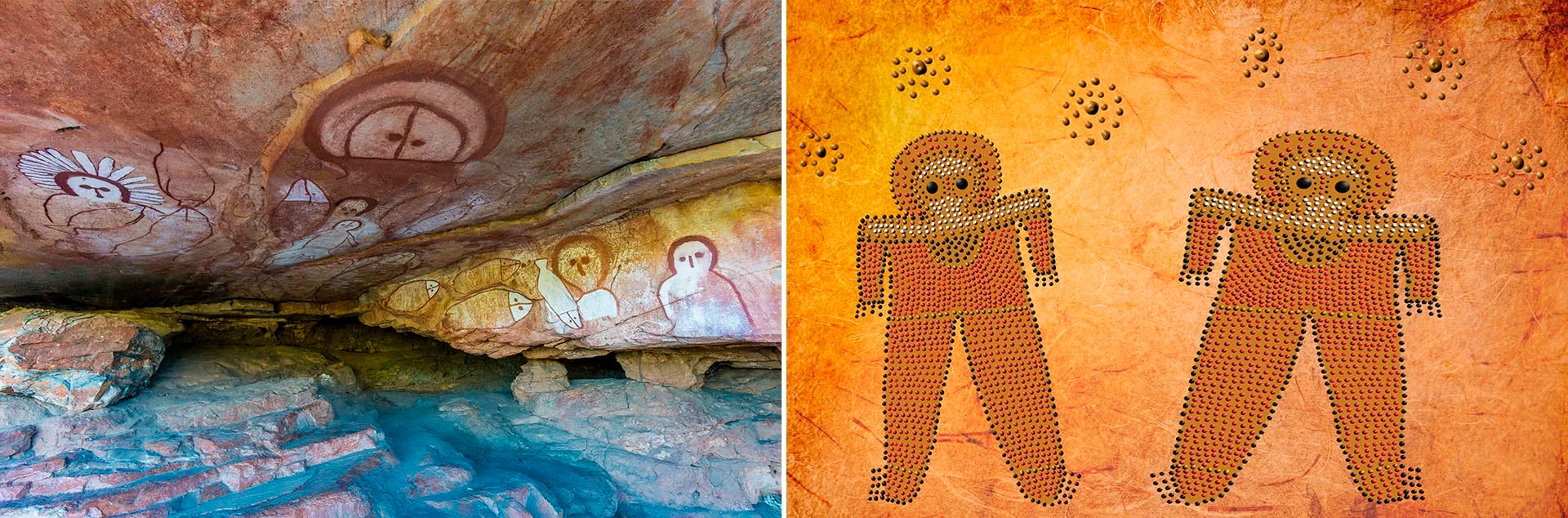 Pinturas sobre los Wandjina en Australia 
