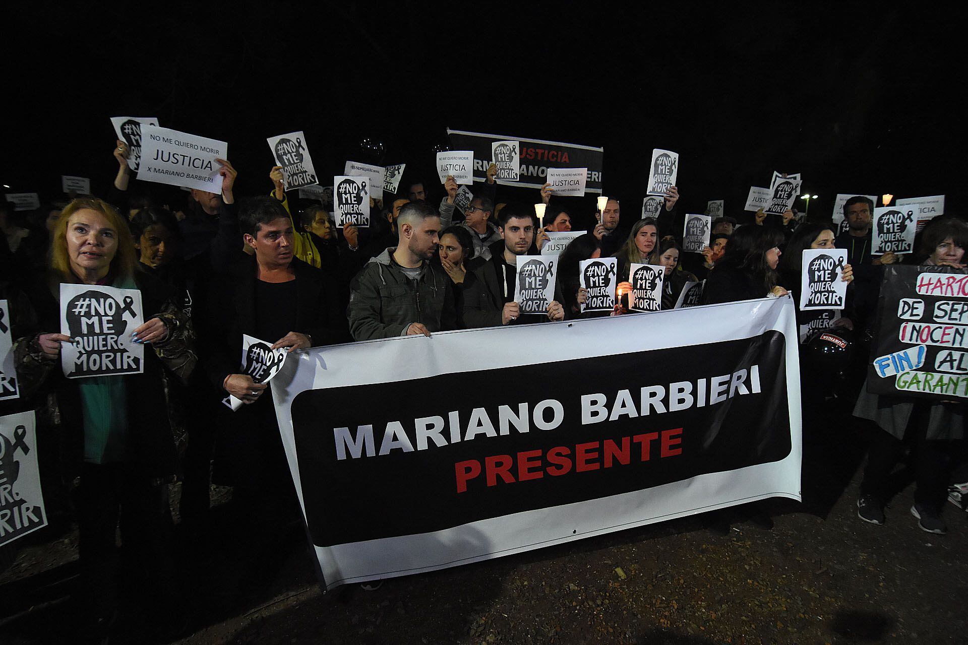 En el barrio de Palermo se realizó la lectura de una sentida carta (Crédito: Nicolás Stulberg)