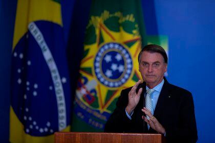 En la imagen, el presidente de Brasil, Jair Bolsonaro. EFE/Joédson Alves/Archivo 