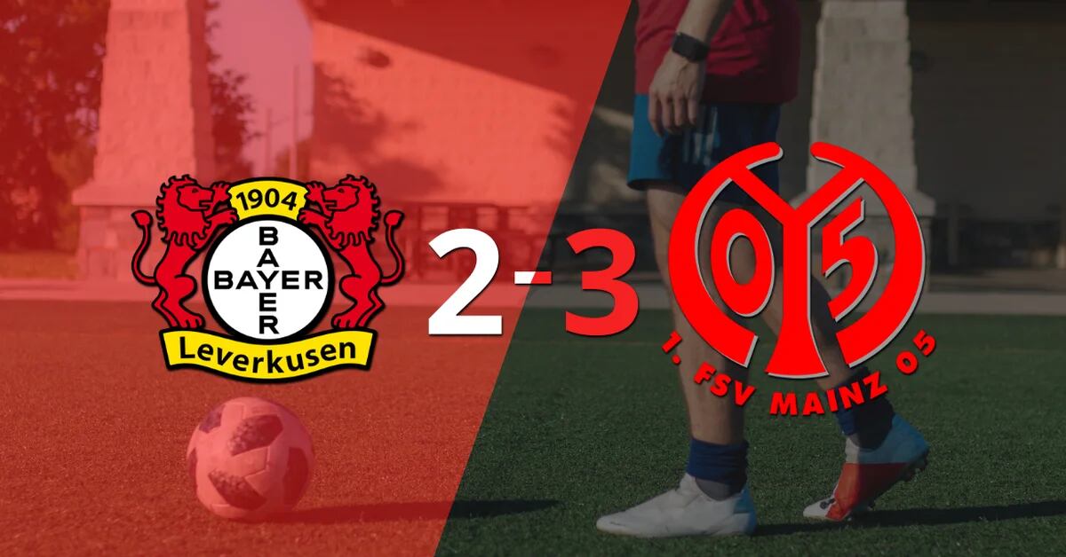 Bayer Leverkusen were beaten 3-2 at home by Mainz