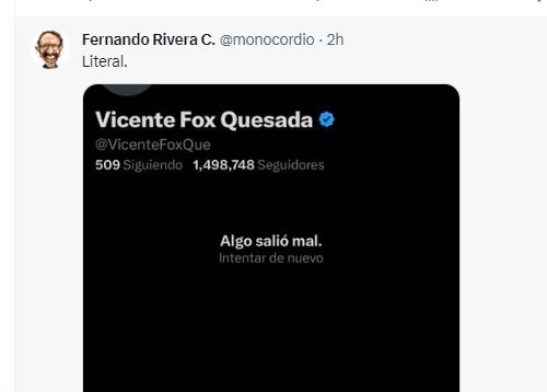 Vicente Fox deja X