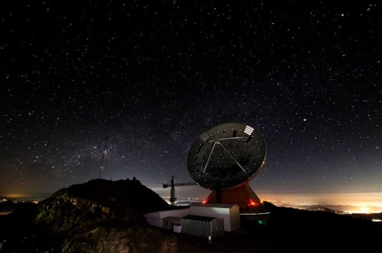 Varios grandes telescopios fueron utilizados para obtener la preciada imagen (Crédito: Archivo del Instituto Nacional de Astrofísica, Óptica y Electrónica de México)