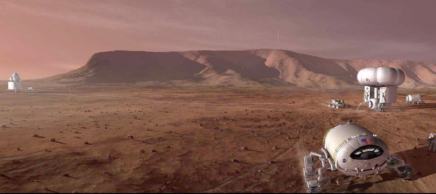 Otro concepto de la posible exploración espacial a Marte (NASA)
