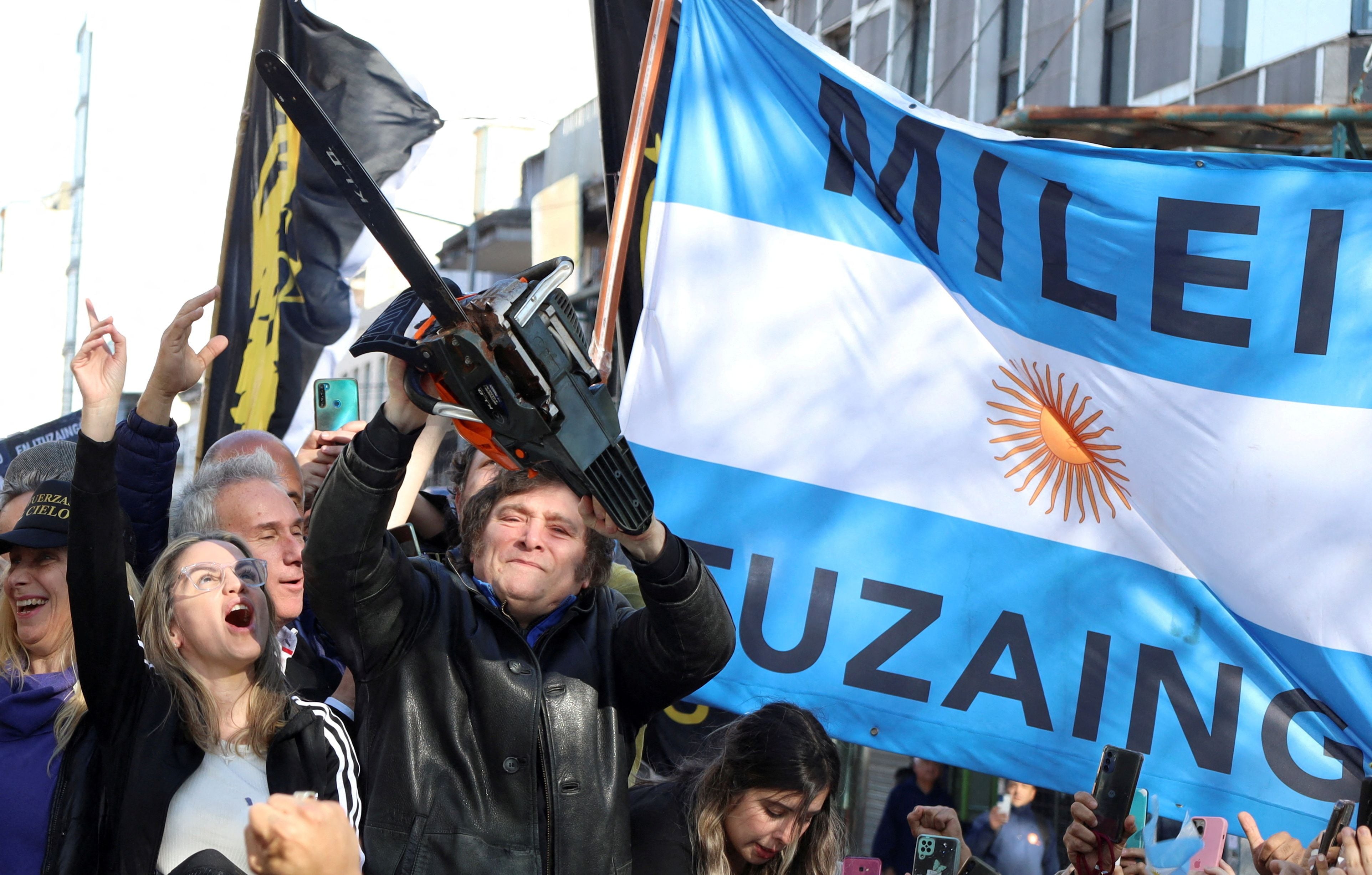 Javier Milei, candidato a presidente de La Libertad Avanza. Foto: Reuters